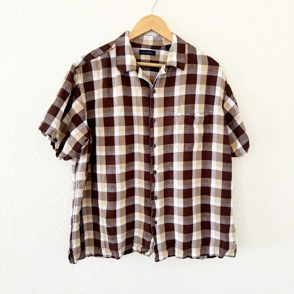 Men’s Club Room Linen shirt Size L